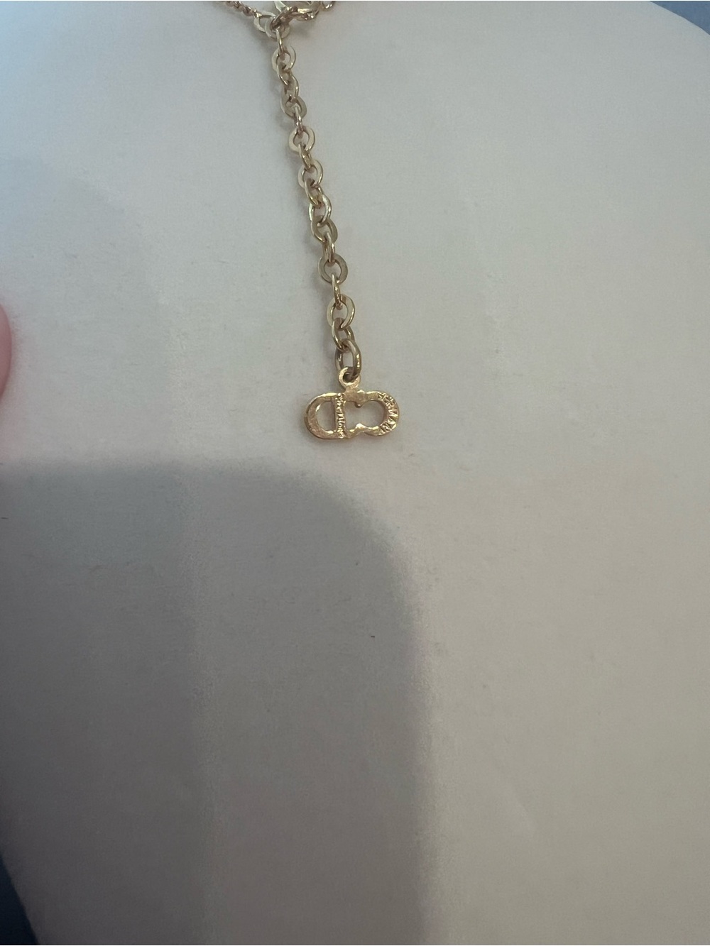 Dior Gold Circular Pendant Necklace - Picture 5 of 7